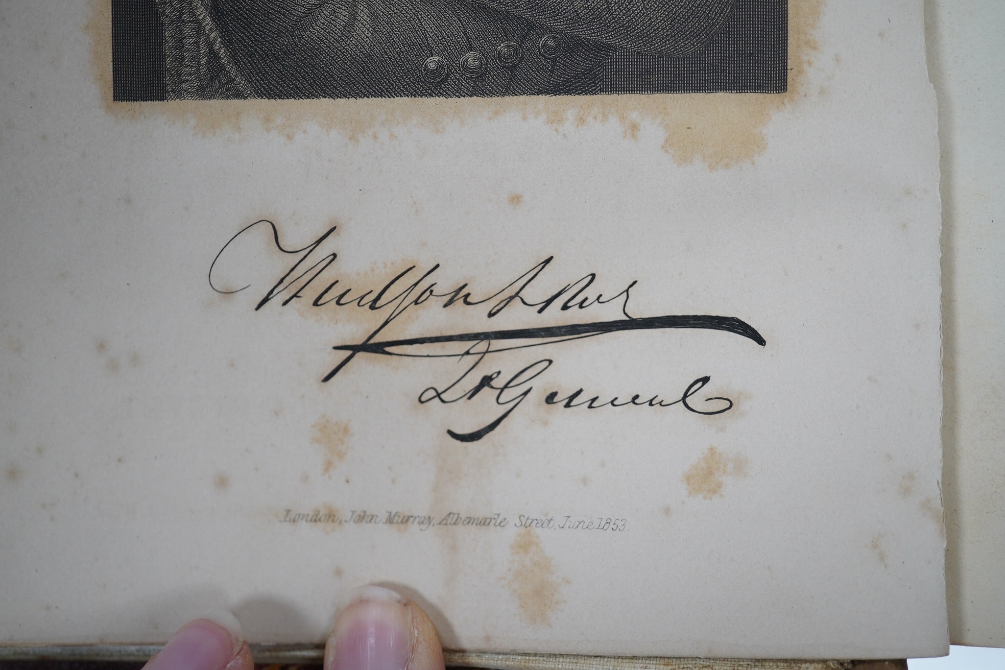 Forsyth, William - History of the Captivity of Napoleon at St. Helen; from the Letters and Journals of the late Lieut.- Gen. Sir Hudson Lowe, and official documents not before made public. 3 vols. frontispieces and engra